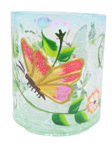 Butterflies crackle glass - crackle,