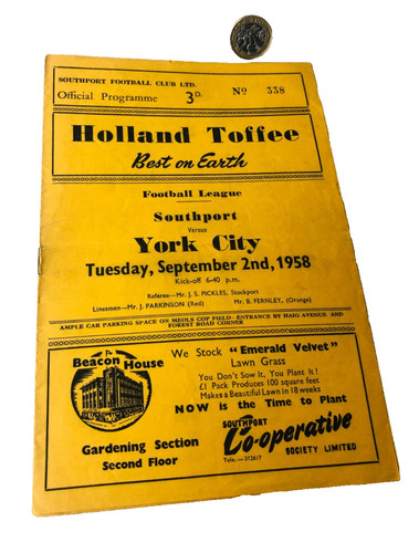 Football programme southport - football,