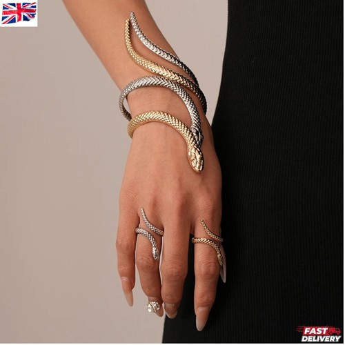 Cuff bracelet snake shaped - cuff,