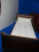 SINGLE MAHOGANY SLEIGH BED FOR