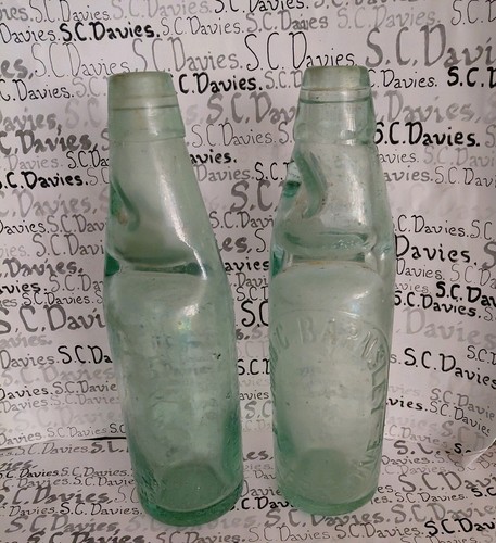 Vintage glass bottles both - 2,