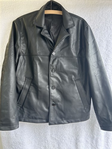 Men black leather - black,