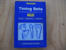 Autodata Timing Belts 1973-1993 Manual 416 Pages Used Good Condition