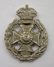 Rare Original British Army 1956-1958 The Rifle Brigade Cap Badge White Metal