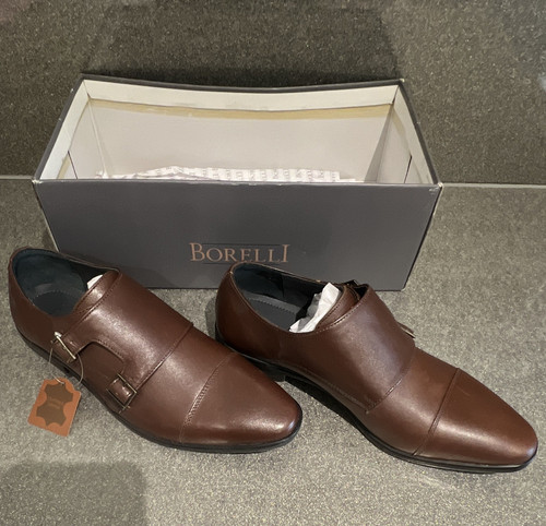 Borelli men brown leather - brown,