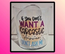 Funny Slogan Glass