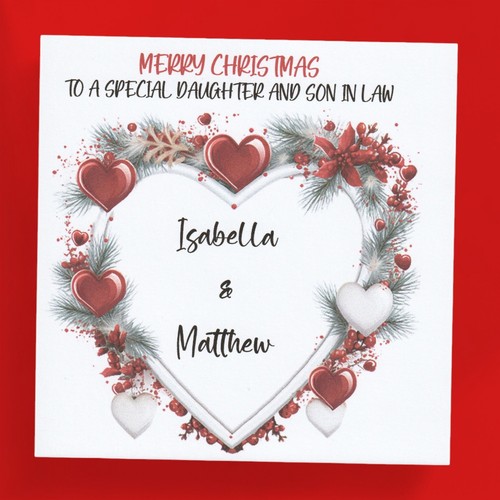 Personalised christmas card - personalised,