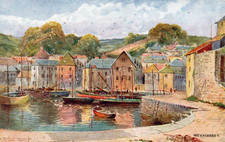 CORNWALL - MEVAGISSEY - ART CARD.