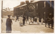 NELSON NEAR BURNLEY. ST.MARY'S CHURCH. SCHOOL BANNER PARADE