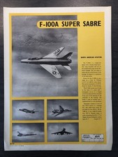 Aircraft Recognition Warning Poster - 1955 - Super Sabre F-100A - No 6541