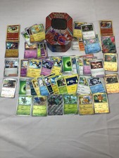 Collection on Pokemon Cards from 2022 with Card Holder (57 cards in Total)