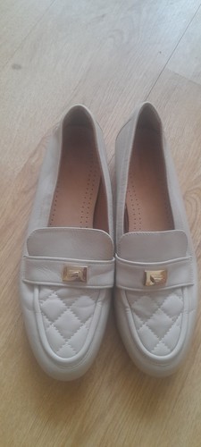 Dune cream beige loafers size - cream/beige,
