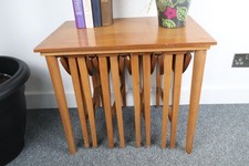 Mid-Century Modern Nest of Five Tables – Danish Style (likely Poul Hundevad)