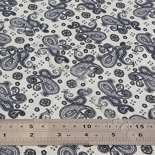 Cotton poplin paisley vintage - cotton,