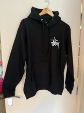 Stussy Reworked Black Hoodie Size M Large Graphic Print New No Tags Streetwear