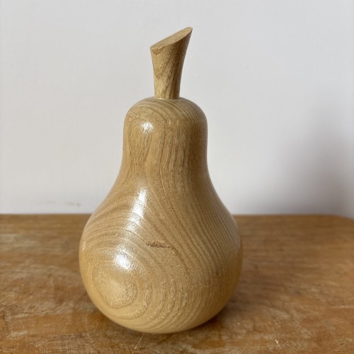 Vintage retro pear hand - retro, carved