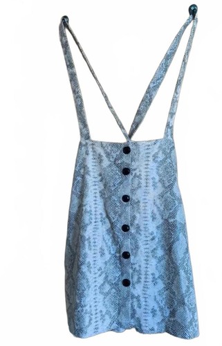 Shein snakeskin pinafore - shein, skirt