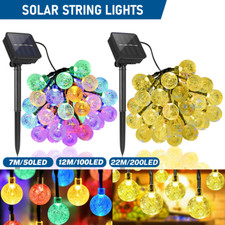 🔥LED Ball Solar Light Party Fairy Outdoor Retro Ball String Lights Patio Garden