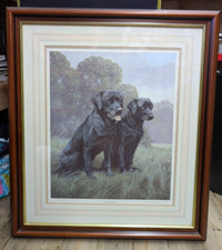 Nigel Hemming Black Labrador Limited Edition Print Signed