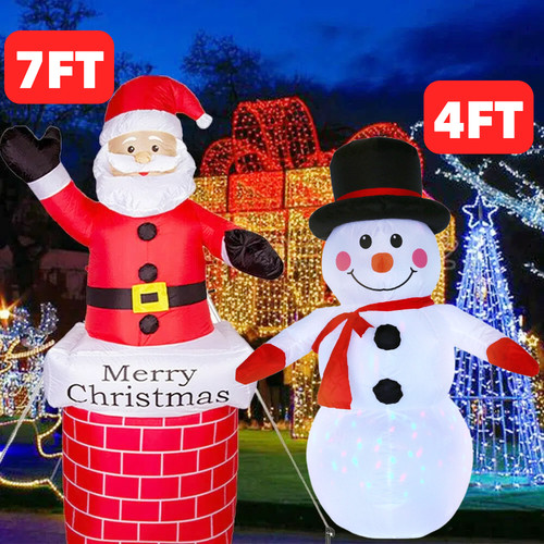 4ft 7ft inflatable santa - 7ft,