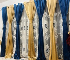 Cotton Velvet Curtains Turkish