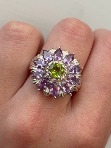 Sterling silver vintage - silver, floral