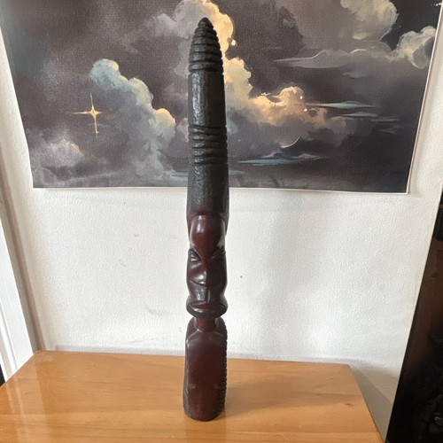 Vintage hand carved - hand-carved, wooden
