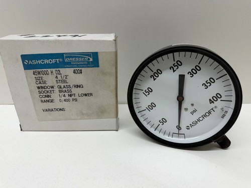 New box ashcroft 4 npt - box!, 1/4