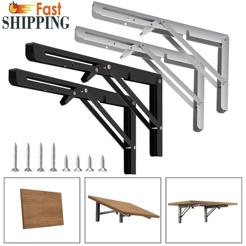 Folding shelf bracket - 8"-20",