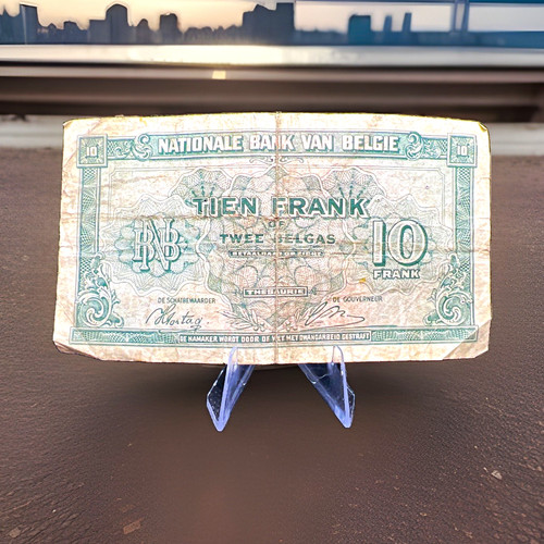 Belgium francs 1943 tien - belgium, "tien