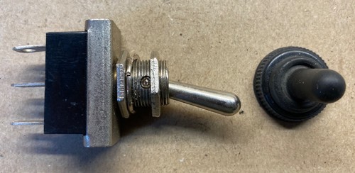 Toggle switch off - off-on, with