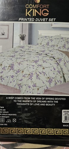 Comfort king printed duvet set - duvet,