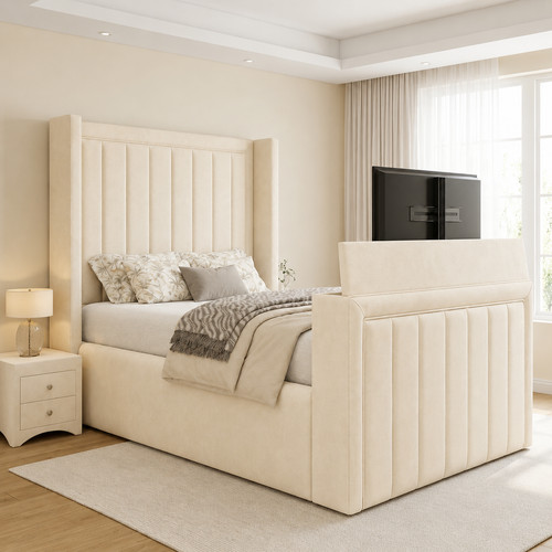 Winged panel bed frame - winged,