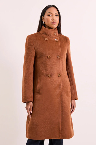 Wallis tobacco coat womens - tobacco,