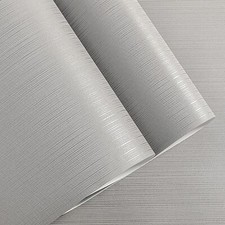 Light Blush Grey Plain Textured Embossed Wallpaper Pinstripe Stripe Subtle Shine