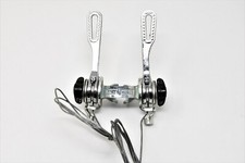 VINTAGE RACING BIKE SACHS HURET DOUBLE GEAR LEVERS 28.6mm FRAME DOWNTUBE FIT