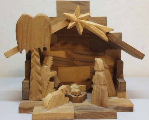 Vintage nativity scene - vintage,
