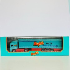 Corgi Superhaulers 1:64 Mornflake ERF Curtainside Truck & Trailer Model 59573