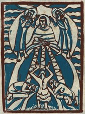 Jyoti Sahi - Signed Woodcut -