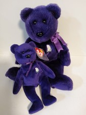 TY Beanie Baby & Buddy Bundle “Princess” The Bear Princess Diana Large & Small