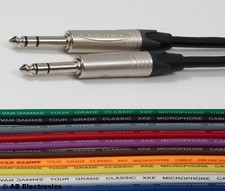 Silver TRS to TRS 1/4 6.35mm