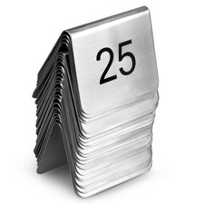 Stainless Steel Table Number