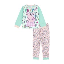 Peppa Pig Girls Pyjamas Long Pjs Set, Official Peppa Pig Merchandise