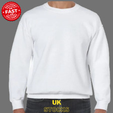 Mens Sweatshirt Heavy Blend Crew Neck Plain Jumper Pullover Casual High Quality