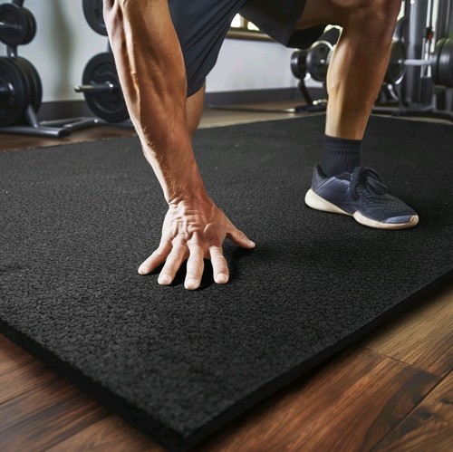 Rubber mat home gym flooring - mat,