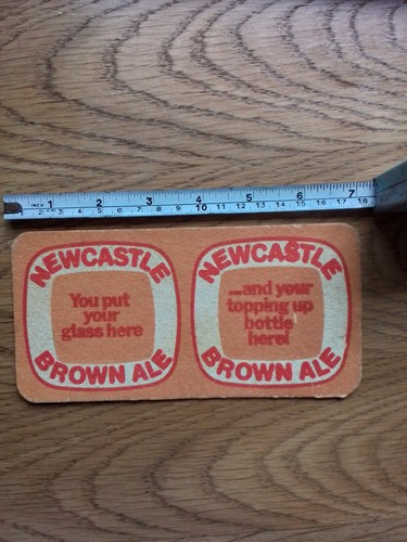 Newcastle brown drinks mat - newcastle,
