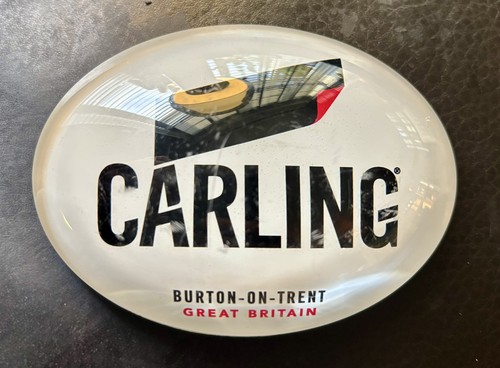 Carling lager beer oval - , fish