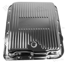 Chrome GM 700R4 & 4L60E Transmission Oil Pan - TH700R4 / TH4L60E - Finned Style
