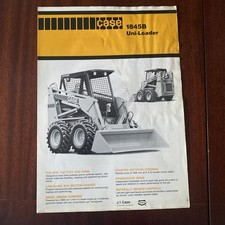 Original Case Model 1845B Uni-Loader Single Sheet Brochure / Spec Sheet