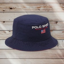 Polo Ralph Lauren Sport Chino Loft Classic Twill Bucket Hat - Size L/XL Logo